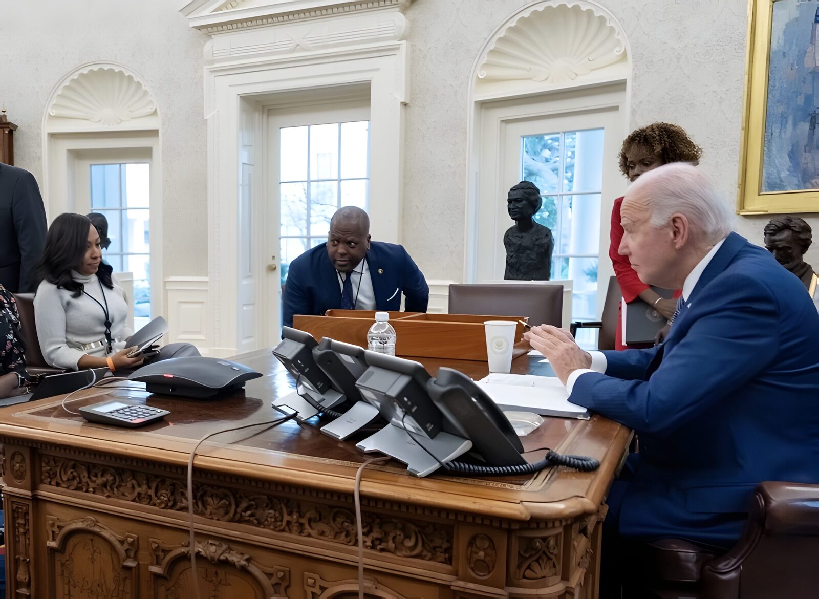 Erica P. Loewe at the White House
